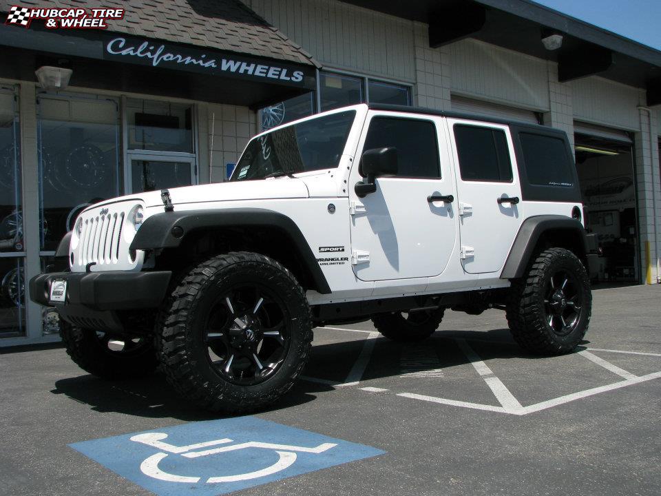 vehicle gallery/jeep wrangler fuel dune d523 20X9  Black & Milled wheels and rims